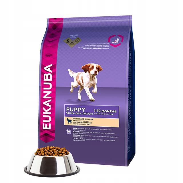 EUKANUBA Puppy Junior Lamb Rice 12kg