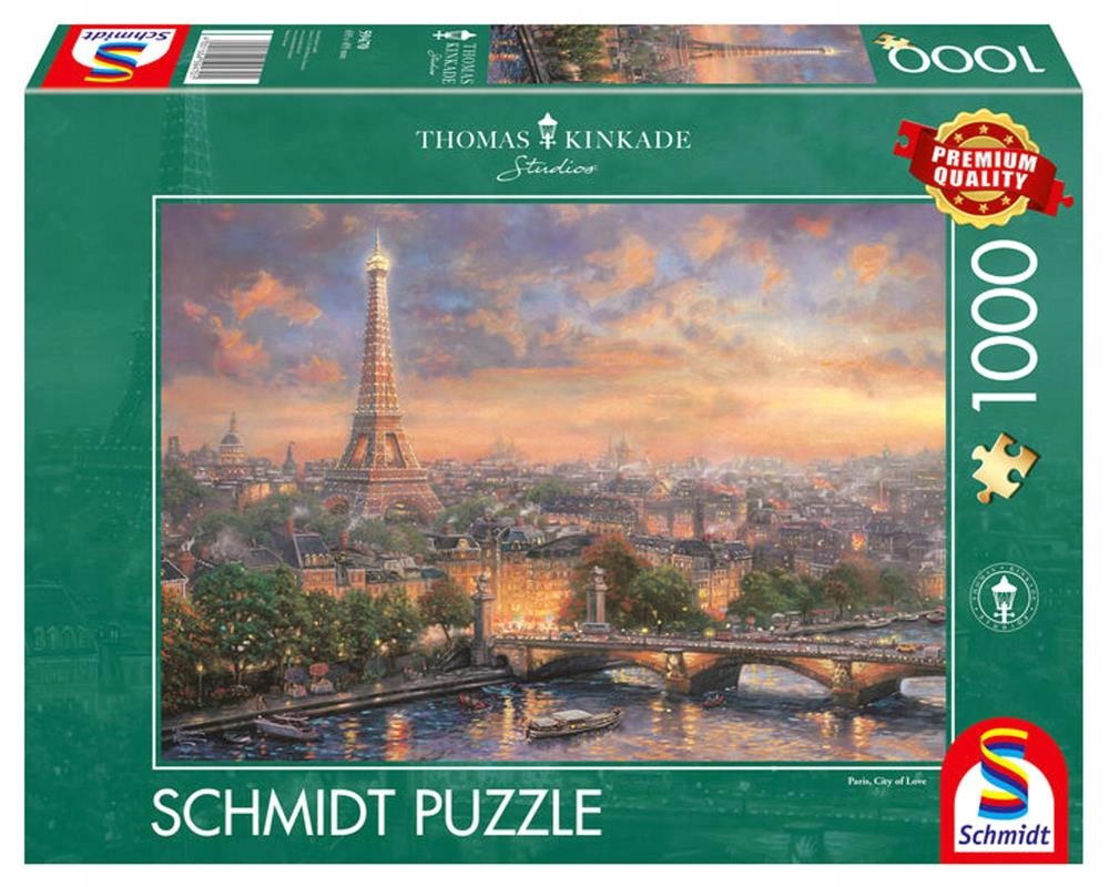 PUZZLE 1000 PQ T. KINKADE PARYŻ MIASTO MIŁOŚCI 106024
