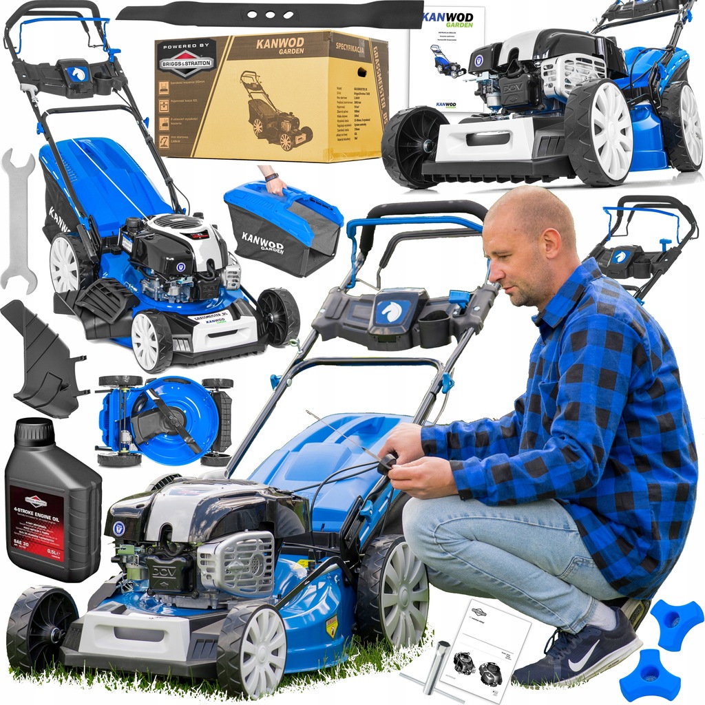 MOCNA KOSIARKA SPALINOWA KANWOD Briggs Stratton XL