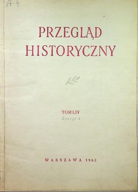 Przegląd Historyczny Tom LIV