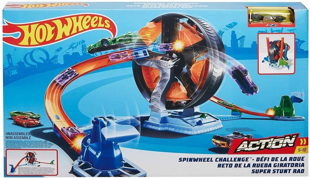 Tor samochodowy Zakręcona Opona Hot Wheels GJM77