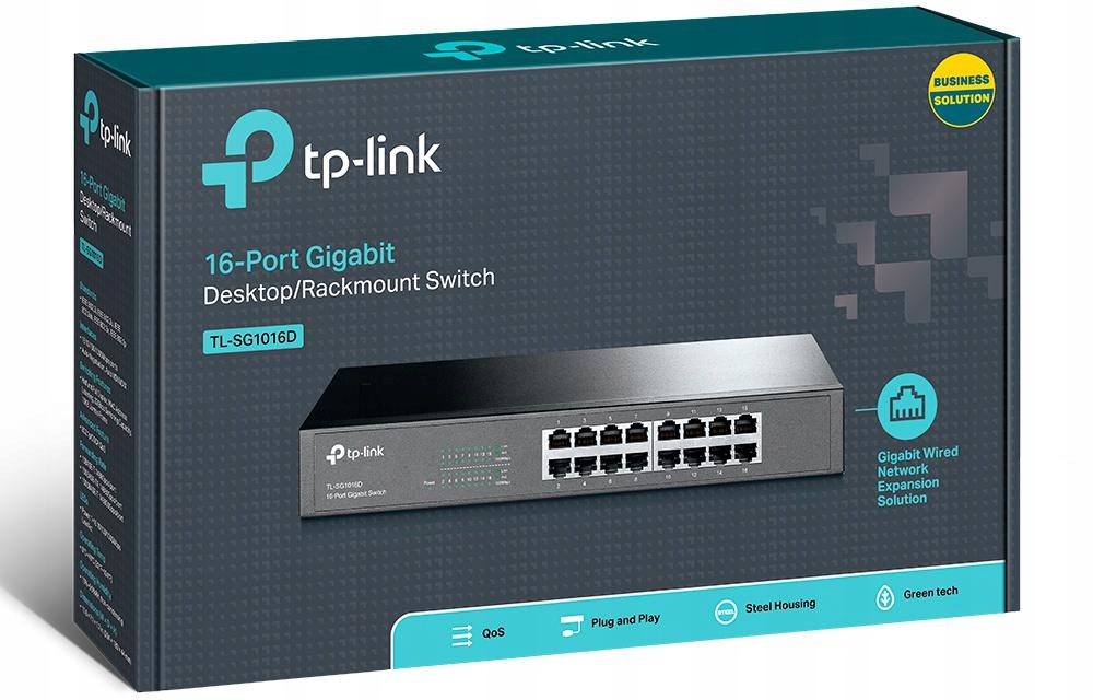 Купить КОММУТАТОР TP-LINK TL-SG1016D 16 ПОРТОВ ГИГАБИТ 1000 МБ: отзывы, фото, характеристики в интерне-магазине Aredi.ru