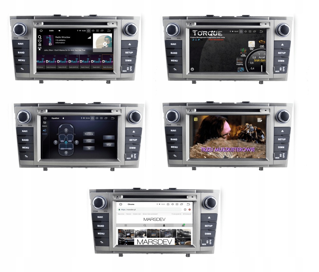 NAWIGACJA 2 DIN RADIO TOYOTA AVENSIS T27 ANDROID 9