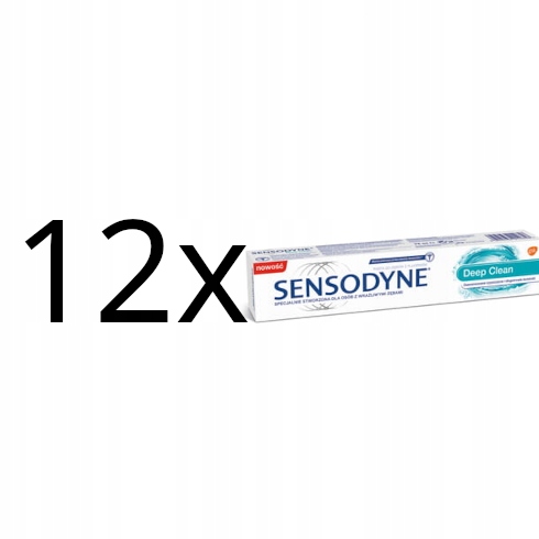 12X Sensodyne Deep Clean 75 Ml