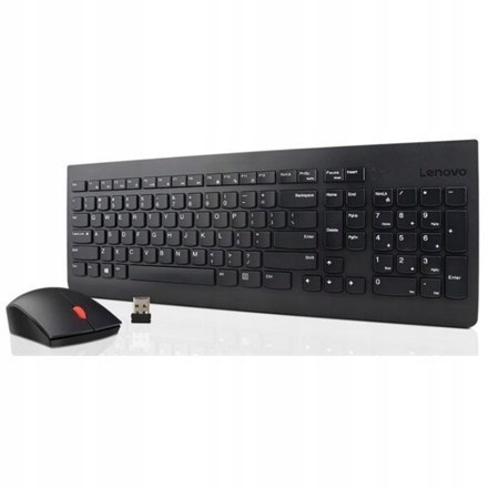 Lenovo Essential Wireless Keyboard and Mouse Combo - US English with Euro s