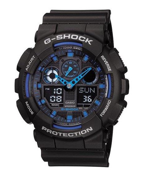 WSTRZĄSOODPORNY ZEGAREK CASIO G-SHOCK GA-100-1A2