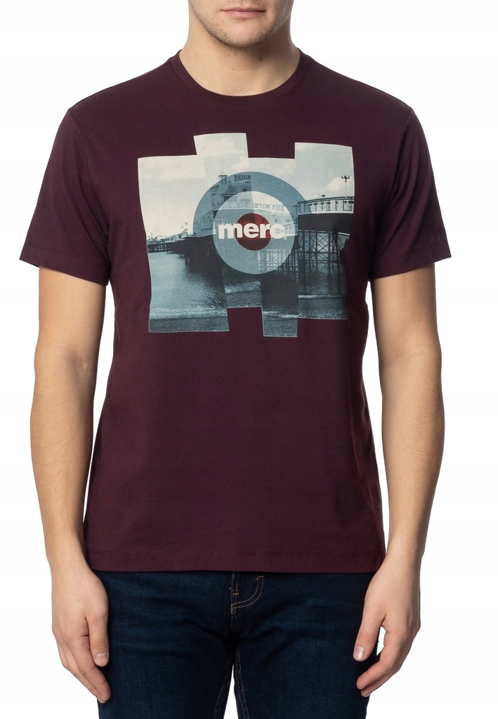 T-Shirt Brett Merc Mahoniowy L