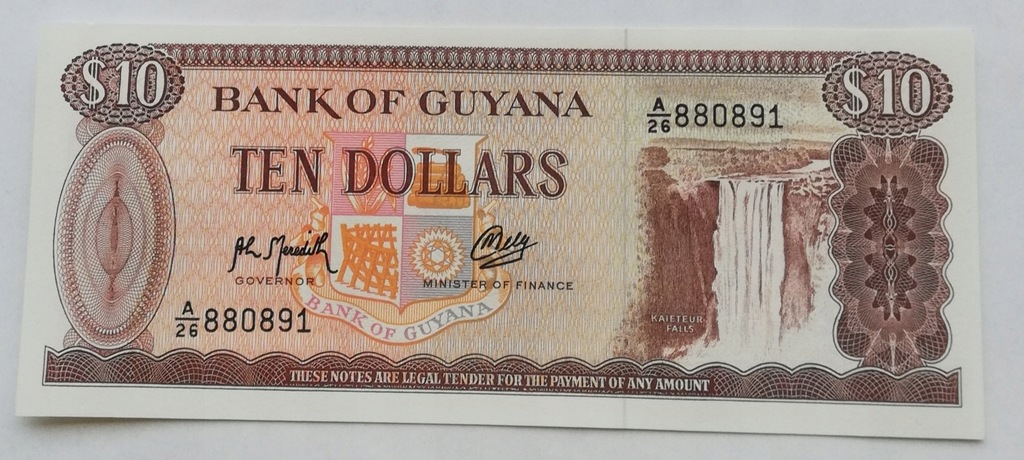 Guyana 10 dolarów