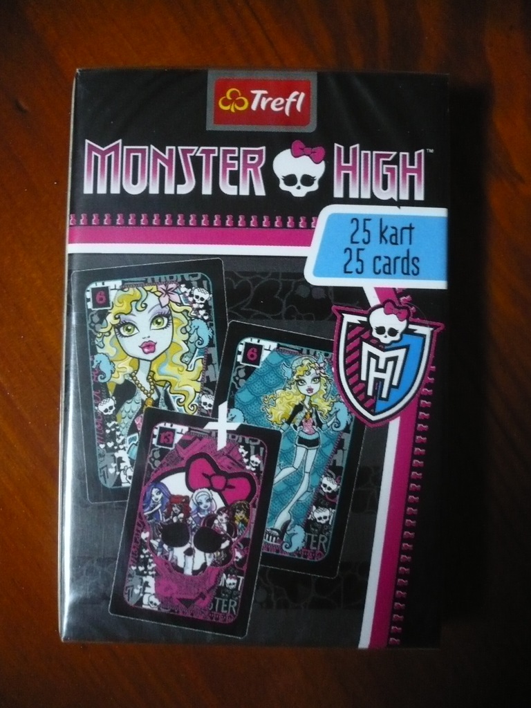 Karty do gry w Piotrusia MONSTER HIGH NOWE