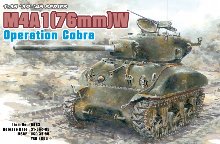 1:35 Dragon 6083 1:35 Sherman M4A1(76)W