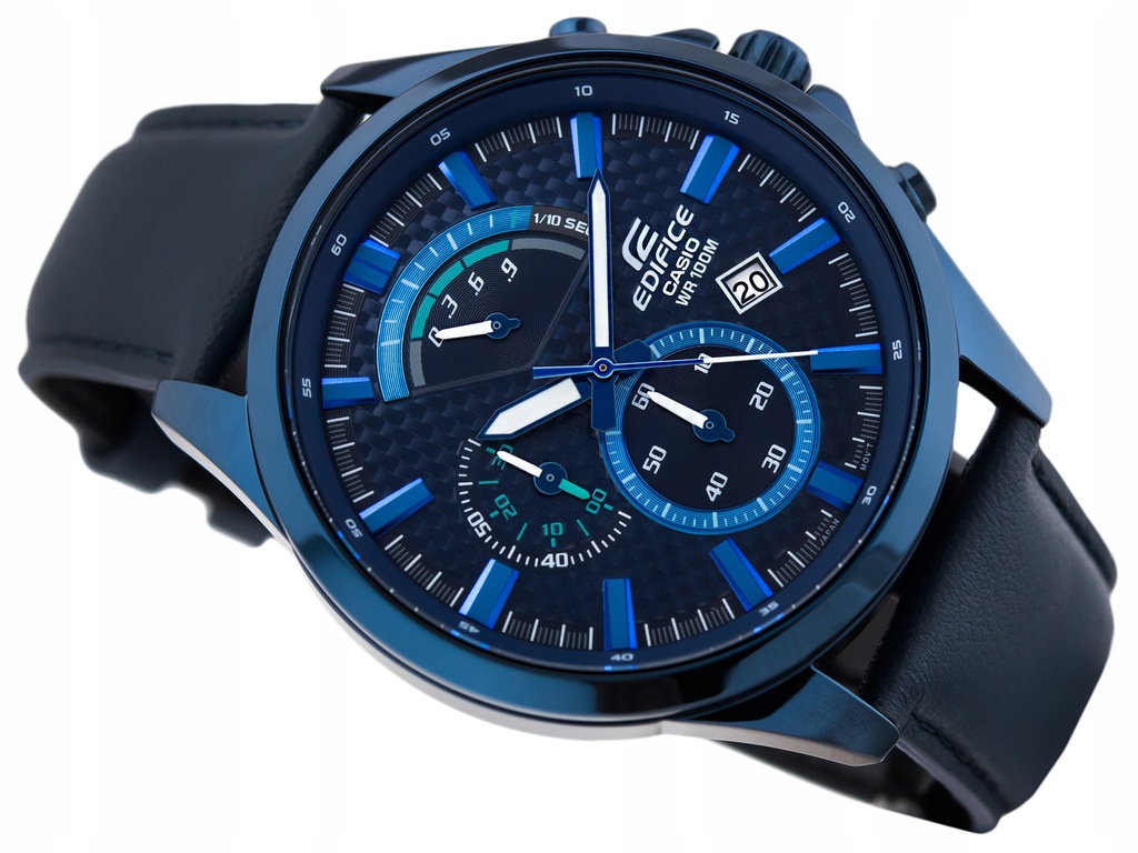 MĘSKI ZEGAREK CASIO EFV-530BL 2AV EDIFICE STOPER