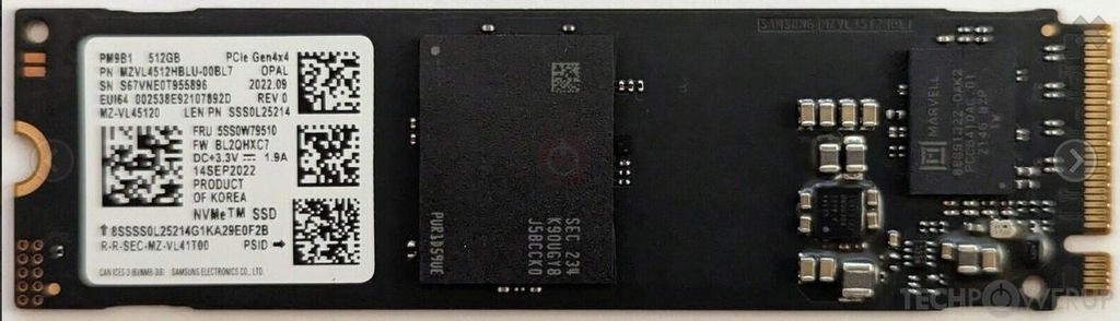 Dysk SSD Samsung PM9B1 512GB 2280 M.2 PCIe NVMe