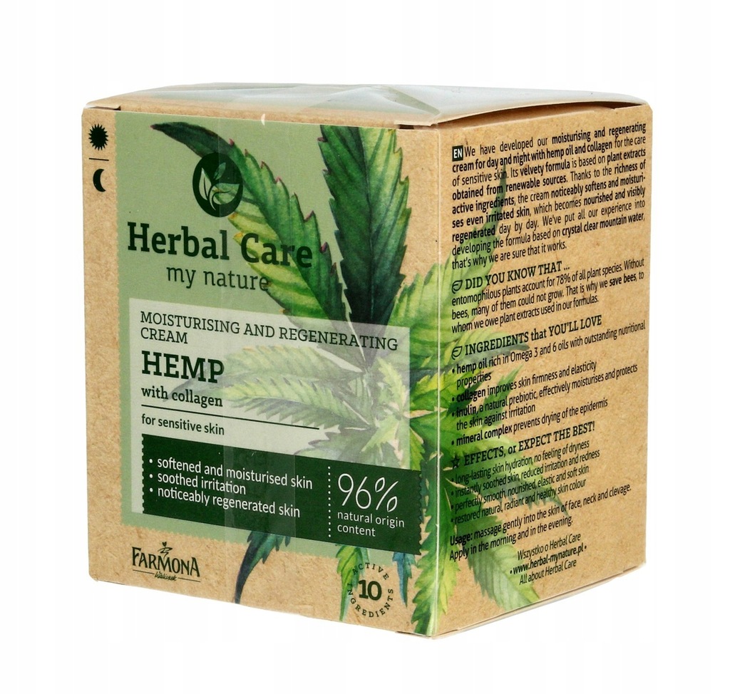 Farmona Herbal Care Hemp Krem nawilżająco-regeneru