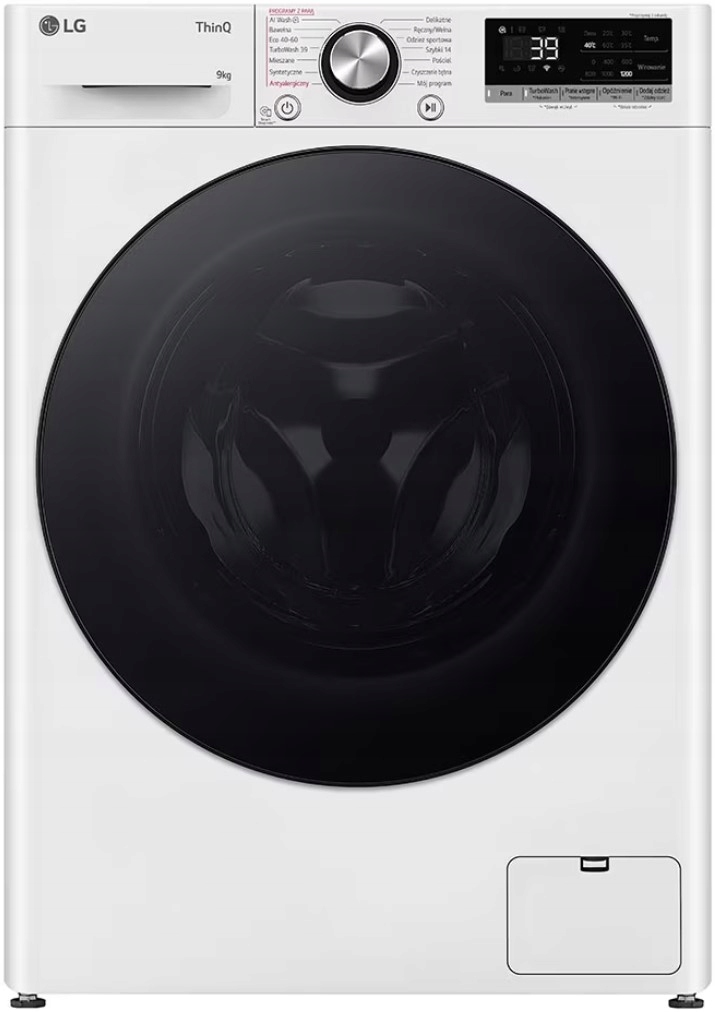 Pralka wolnostojąca LG F2W9S72YW Slim 9kg 1200obr/min Steam AIDD ThinQ WiFi