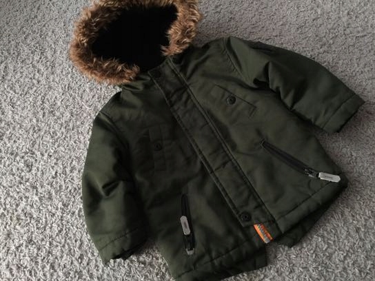 Ocieplana kurtka - parka - Rebel - 86 - 12/18 msc