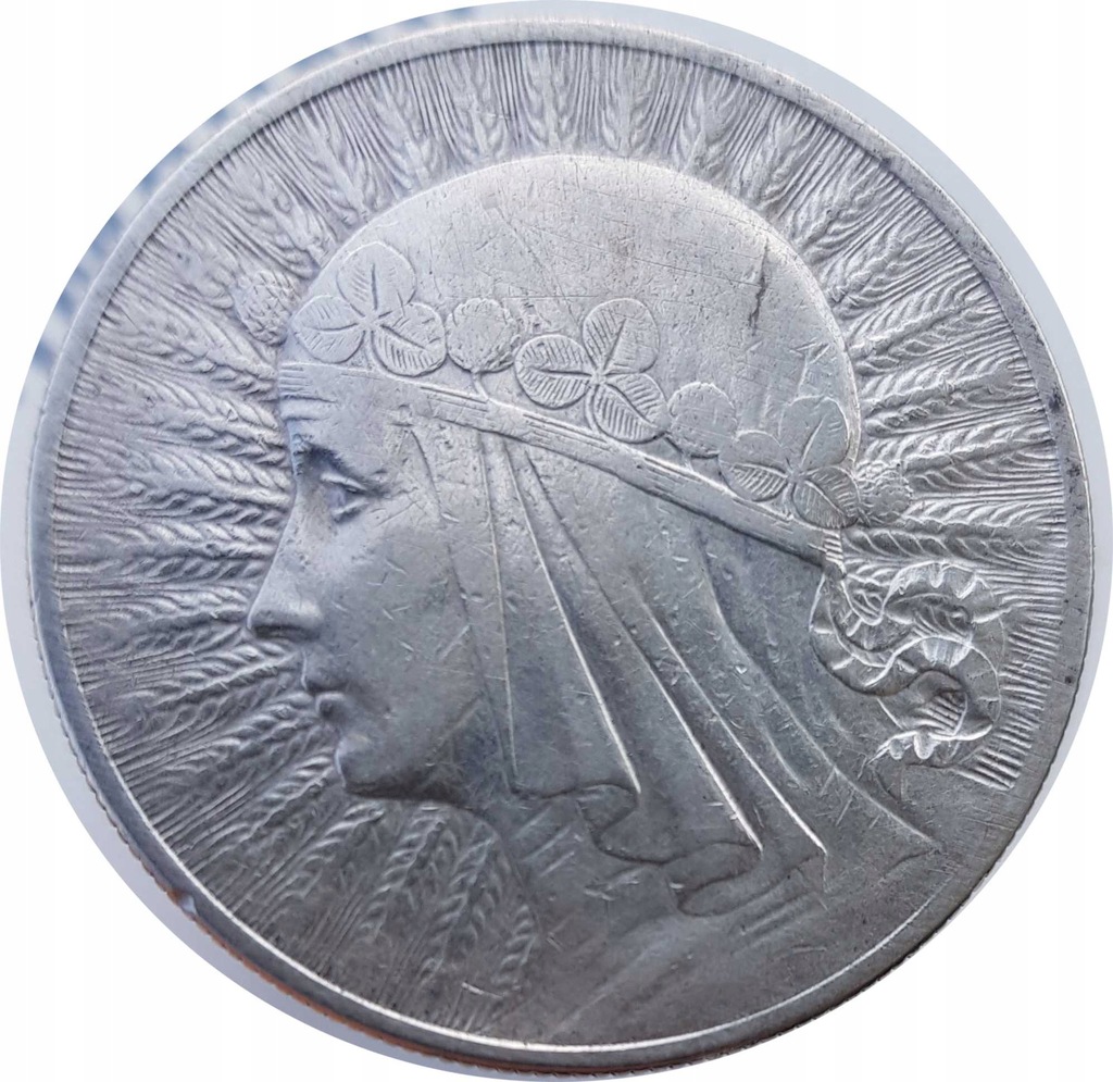 10 złotych 1932. Głowa kobiety. BZM.