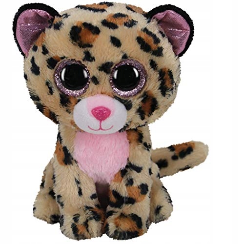 Beanie Boos brązowy/różowy leopard LIVVIE, 15 cm -