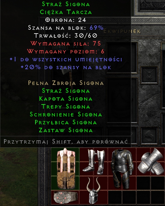 Set Sigona Diablo 2 resurrected not ladder pc