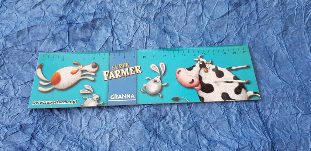 LINIJKA TEKTUROWA SUPER FARMER GRANNA 20 CM