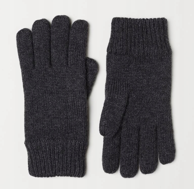 H&M męskie rękawiczki z polarem i wełną L/XL