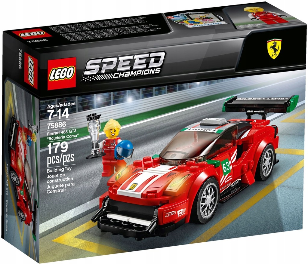 LEGO SPEED CHAMPIONS 75886 Ferrari 488 GT3 SC