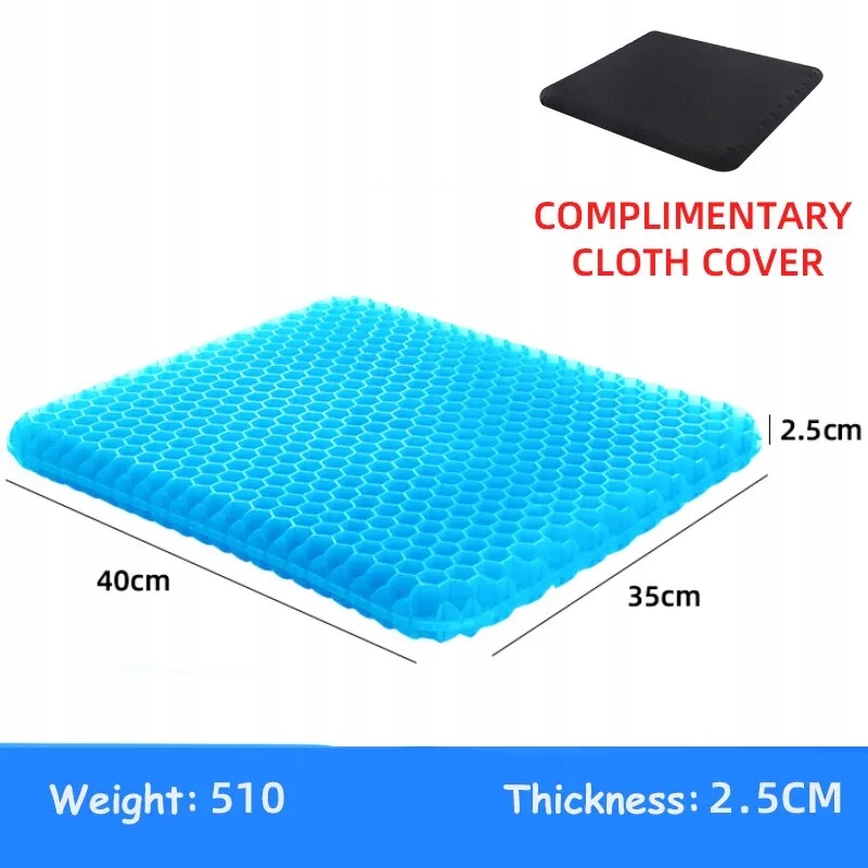 Gel Seat Cushion Summer Breathable Honeycomb Design For Pressure Relief