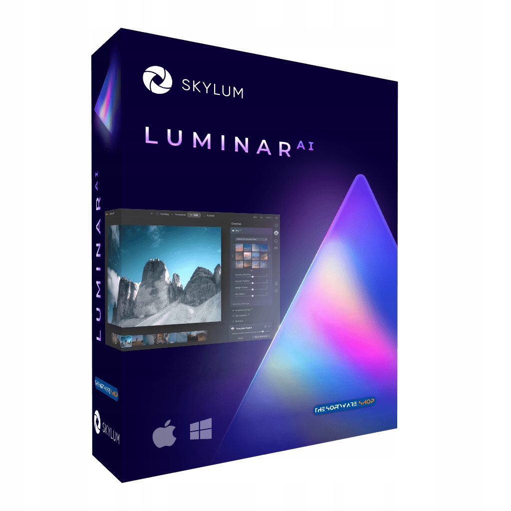Luminar AI i Aurora HDR edycja zdjęć AI Mac i PC