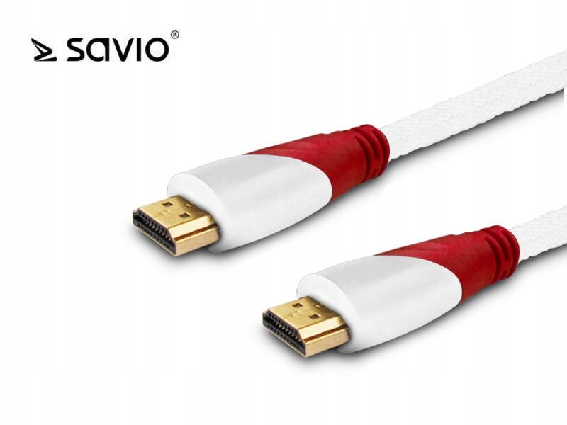 Kabel HDMI 1.4 Elmak Savio CL-119 1,5m biały
