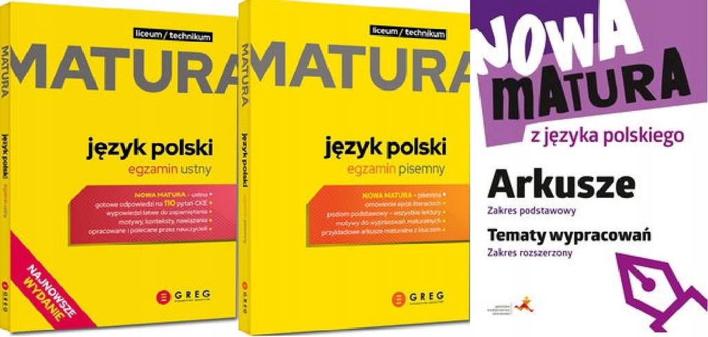 Matura j.polski ustny+pisemny +Nowa matura Arkusze