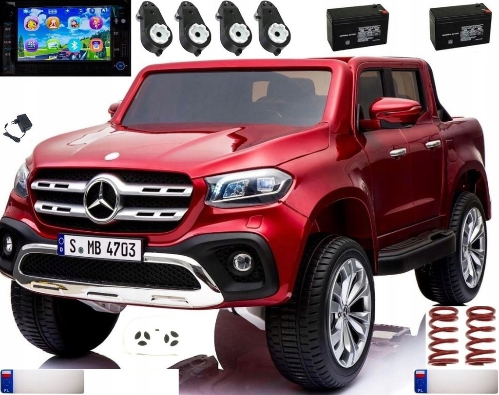 MERCEDES XClass 4x45W Auto na akumulator 2AKU LCD