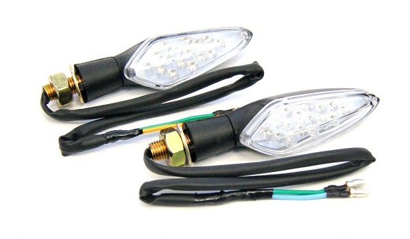 KIERUNKOWSKAZ MOCNA OBUDOWA LED BIAŁE SZKŁO HIT