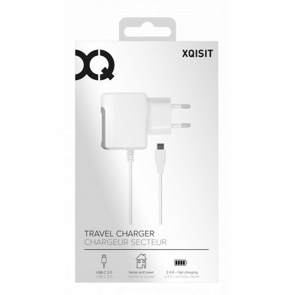 Xqisit Ład. sieciowa USB-C 2.4A 2.0 biała/white 29