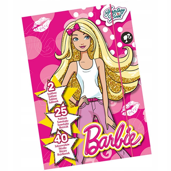 SZKICOWNIK FANTASY BOOK BARBIE Szablony