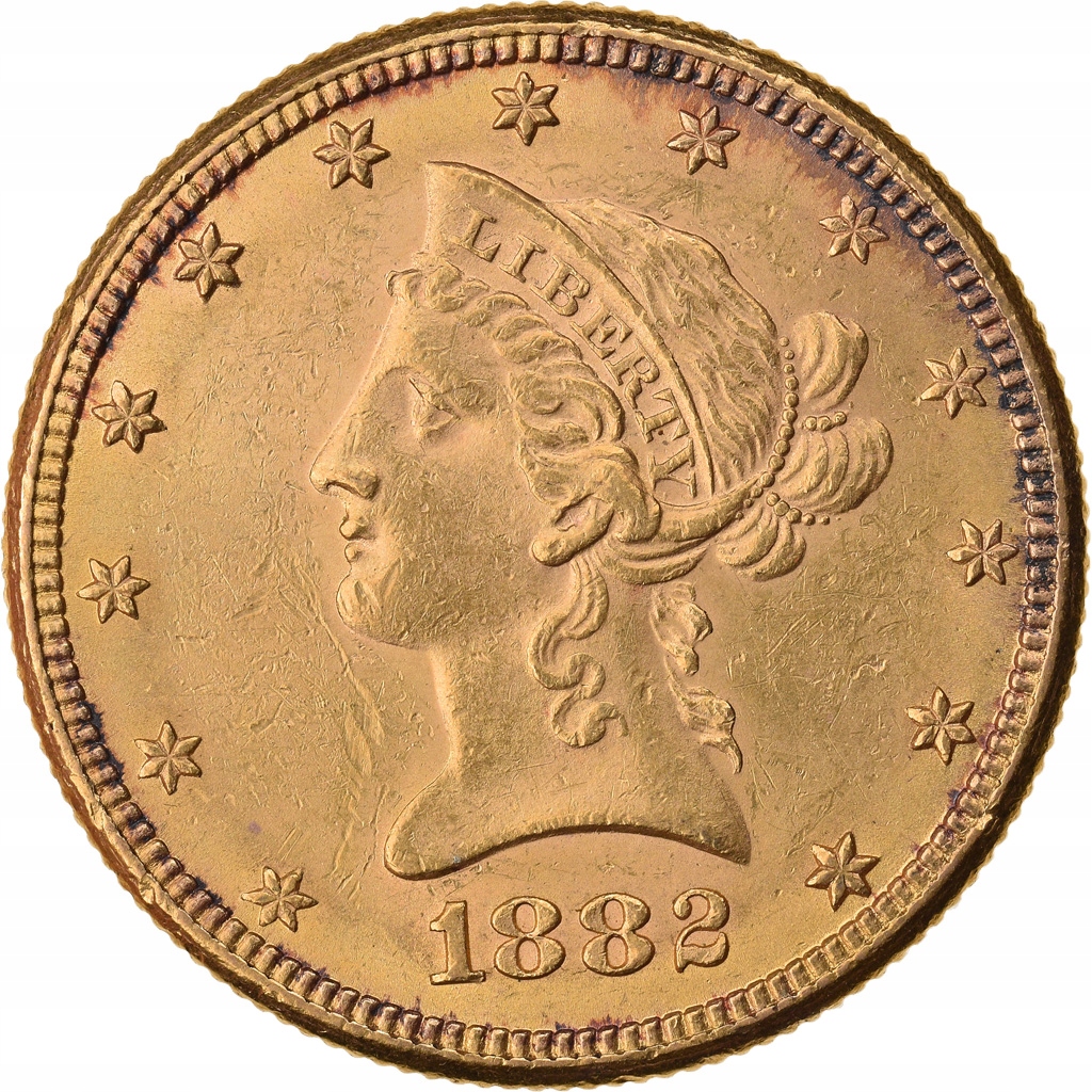 Moneta, USA, Coronet Head, $10, Eagle, 1882, U.S.