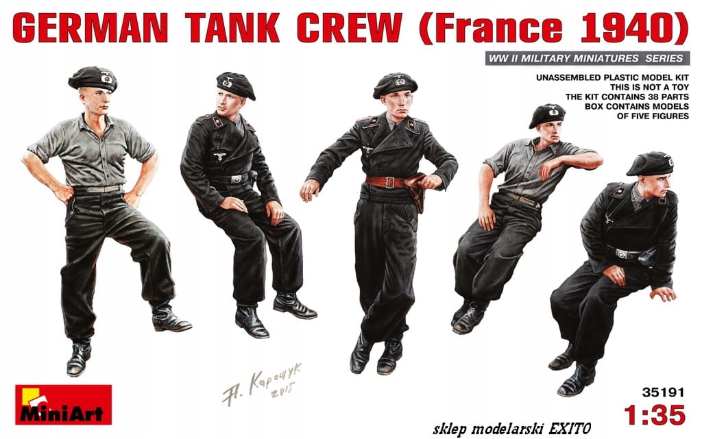 MINIART 35191 - 1:35 German Tank Crew France 1940