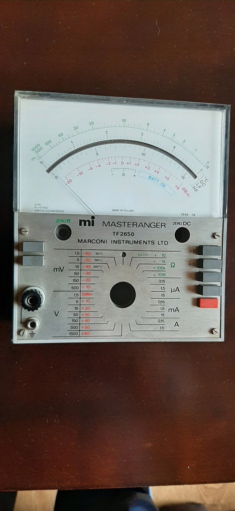 Multimetr Marconi TF 2650 na części MERATRONIK