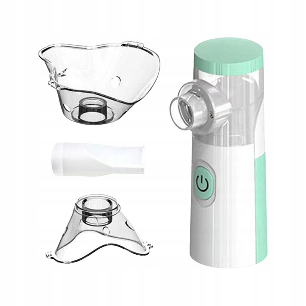 Handheld Steam Inhaler Mesh Nebulizers Quiet Lightweight Machine USB green