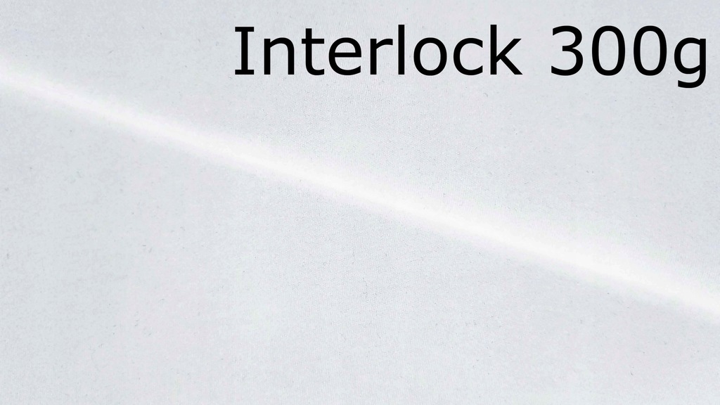 Dzianina Interlock Biały 300 g