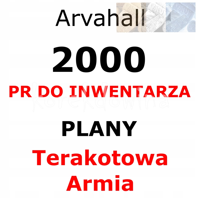 A 2000PR + PLANY TERAKOTOWA ARMIA TA Arvahall FOE FORGE OF EMPIRES