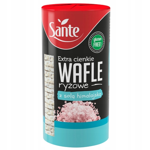 Sante Extra cienkie wafle ryżowe z solą himalajską 110 g