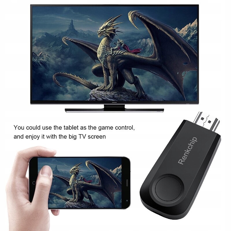 ODBIORNIK ADAPTER WIFI Miracast TV LED ANDROID Airplay SCREEN MIRRORING
