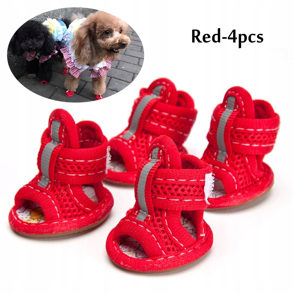 Letnie buty dla psów oddychające siatki Puppy buty