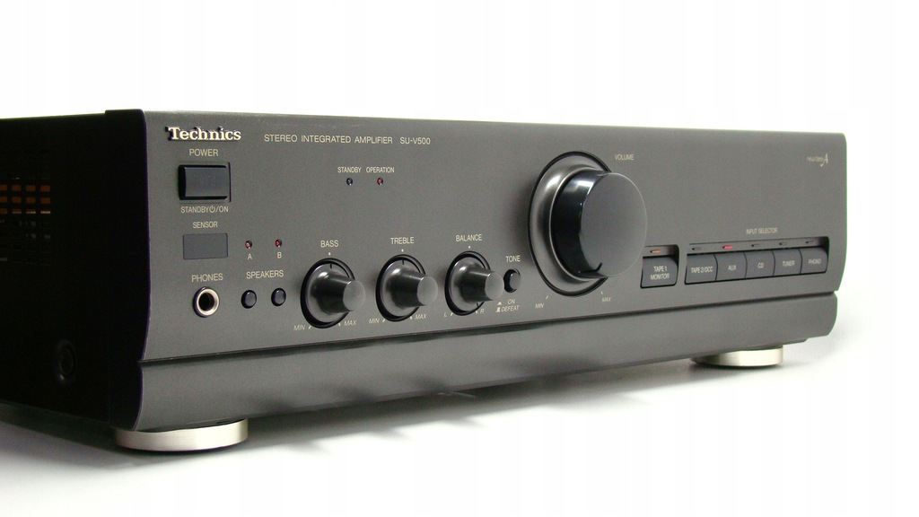 W zadbanym stanie - wzmacniacz stereo TECHNICS SU-V500 - Japoński