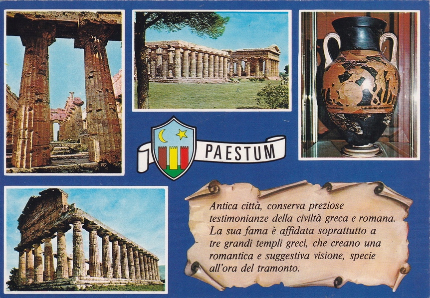 WŁOCHY - PAESTUM - ŚWIĄTYNIA - HERB - UNESCO - KAMPANIA