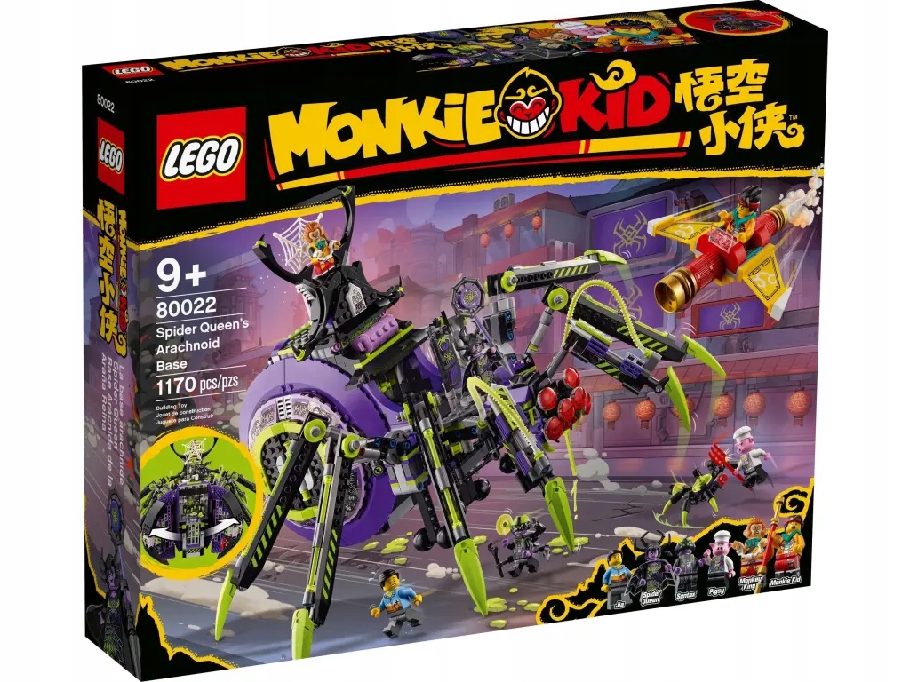 LEGO 80022 Monkie Kid Baza arachnoidów Spider Que