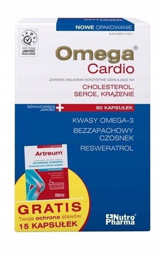OMEGA CARDIO CZOSNEK SERCE KRĄŻENIE NUTRO PHARM