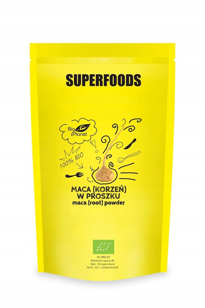 SUPERFOODS Maca (korzeń) w proszku BIO 750g BIO PLANET