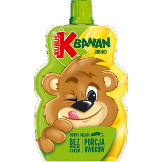 Kubuś Mus 100% banan jabłko 100g