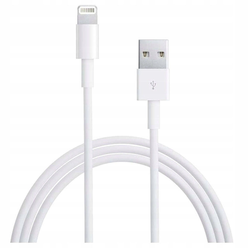 Kabel USB-A do Lightning 1m, Biały - Wysokiej Jakości LED Magneticon