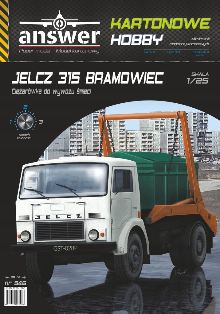 Ciężarówka JELCZ 315 bramowiec, Answer, 1:25 W